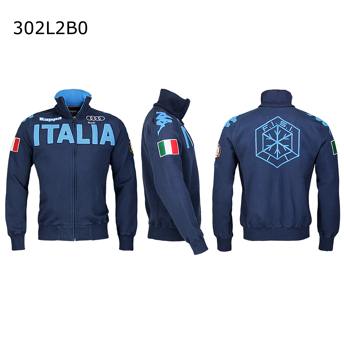 Kappa Italy FISI Team Sweater - Azzurro (size Euro XXL)